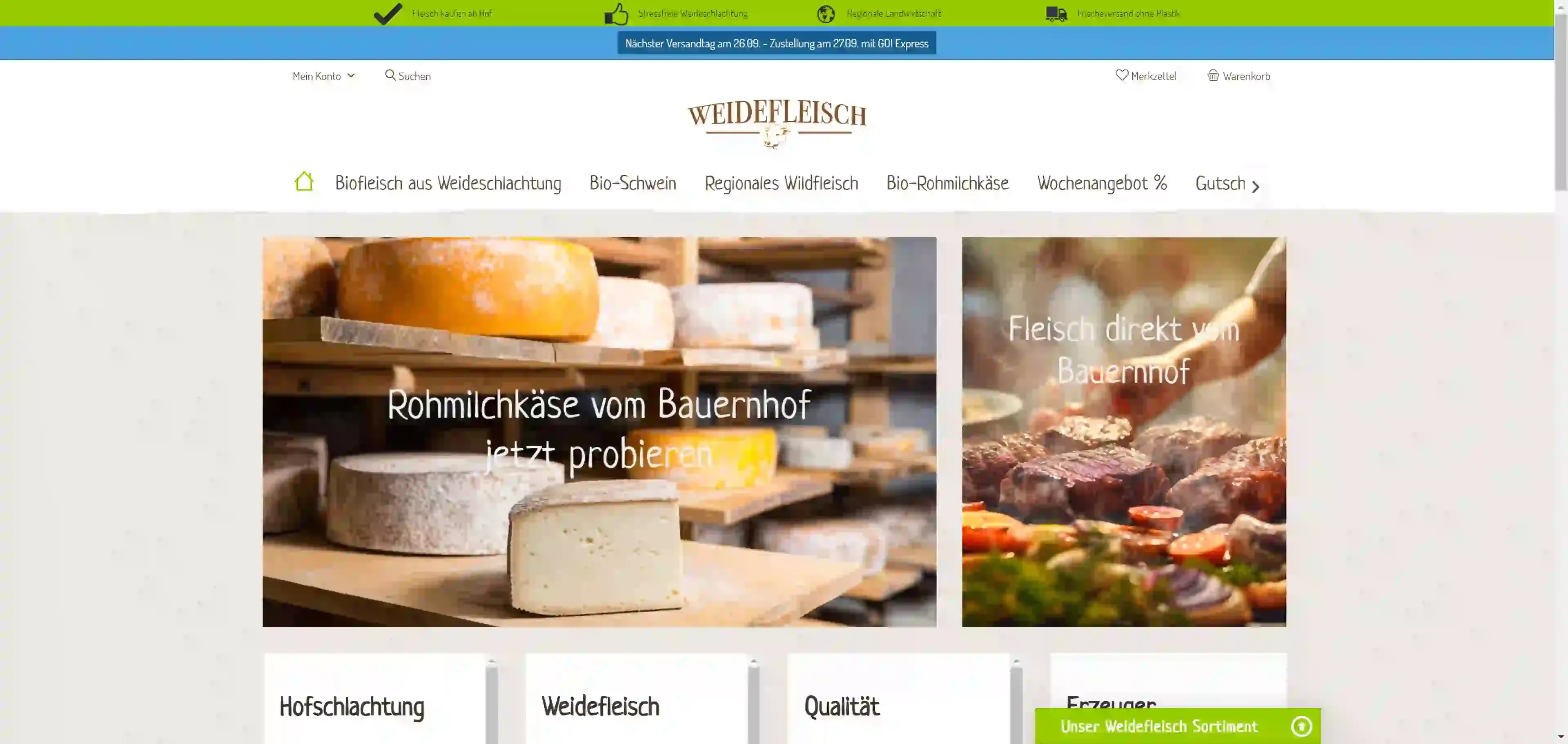 Weidefleisch screenshot